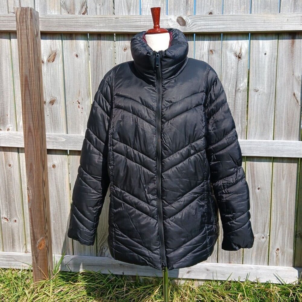 Sam Edelman Puffer Jacket Womens Size 3XL Quilted Insulated Coat Black FLAW - Picture 2 of 16